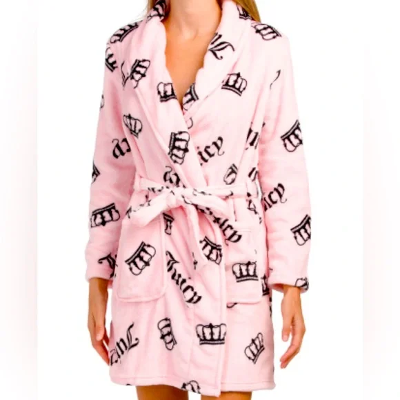 👑👸NWT Juicy Couture Plush Robe - Picture 3 of 6